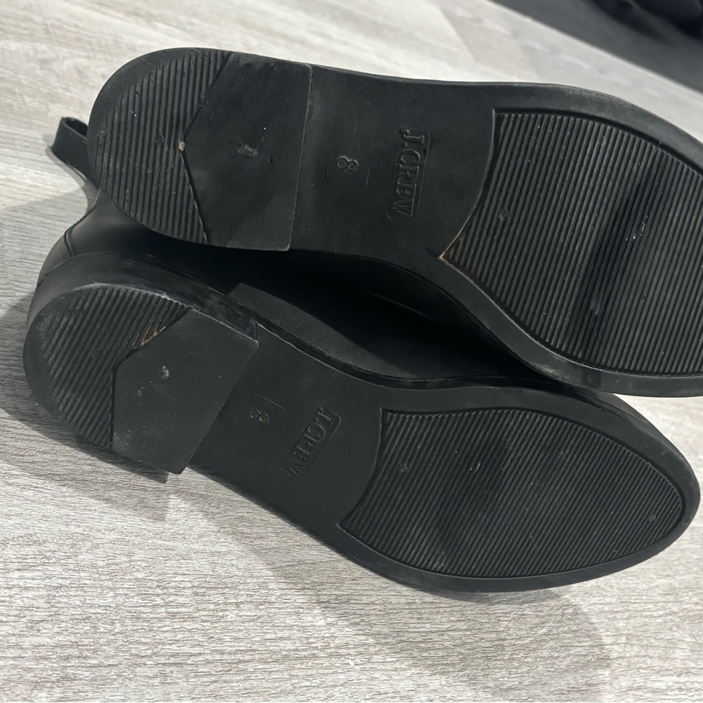 J. Crew Black Chelsea Rain Ankle Boots - Picture 8 of 8